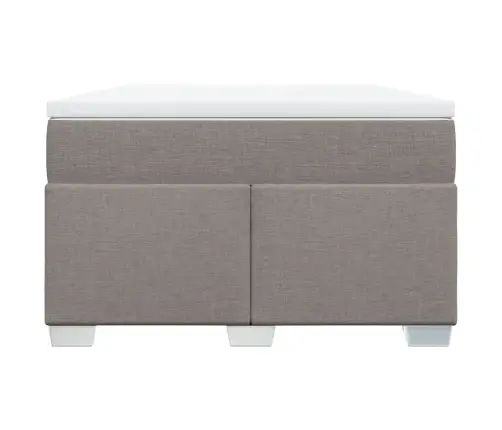 Lova Su Spyruoklėmis Ir Čiužiniu, Taupe, 120X200 cm Audinys