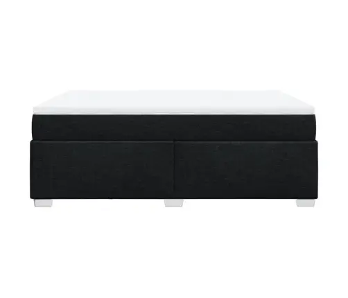 Kontinentaalvoodi Madratsiga,Must, 140X190 cm Kangas