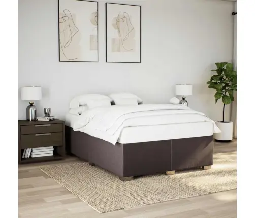 Kontinentaalvoodi Madratsiga, Tumepruun, 140X190 cm Kangas