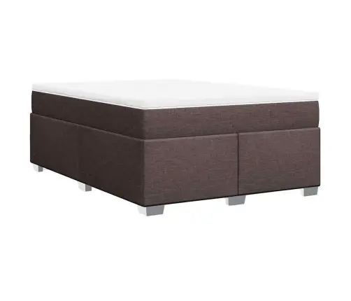 Kontinentaalvoodi Madratsiga, Tumepruun, 140X190 cm Kangas