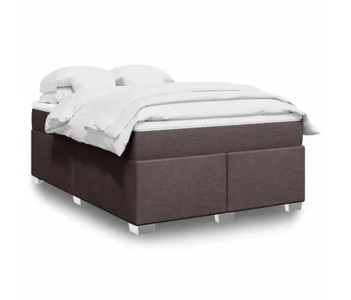 Kontinentaalvoodi Madratsiga, Tumepruun, 140X190 cm Kangas