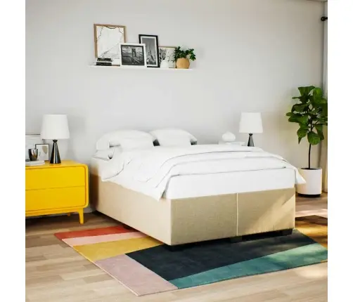 Kontinentaalvoodi Madratsiga, Kreemjas, 140X190 cm Kangas