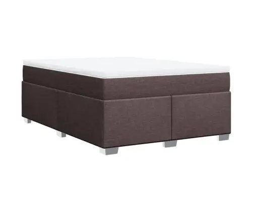 Kontinentaalvoodi Madratsiga, Tumepruun, 160X200 cm Kangas