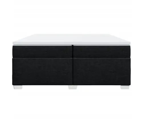 Kontinentaalvoodi Madratsiga, Must, 200X200 cm Kangas