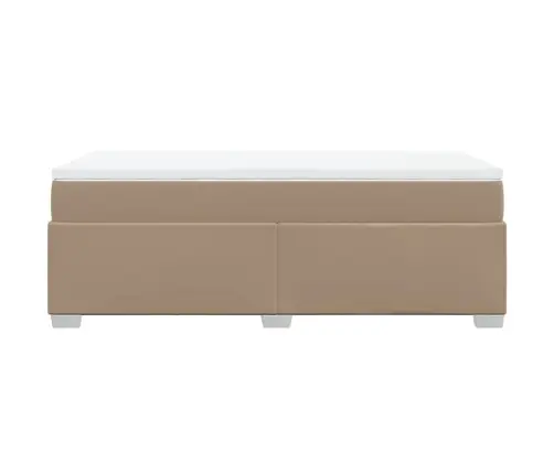 Kontinentaalvoodi Madratsiga, Cappuccino, 80X200 cm Kunstnahk