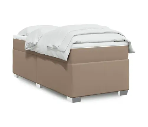 Kontinentaalvoodi Madratsiga, Cappuccino, 80X200 cm Kunstnahk