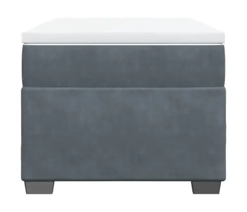 Kontinentaalvoodi Madratsiga, Tumehall, 90X200 cm Samet