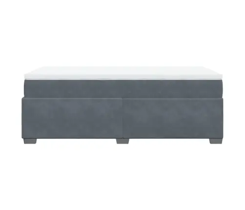 Kontinentaalvoodi Madratsiga, Tumehall, 100X200 cm Samet