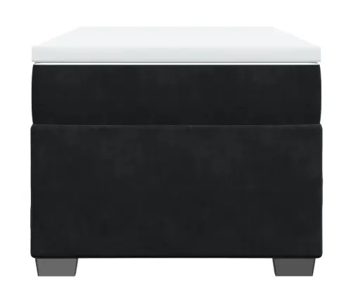 Kontinentaalvoodi Madratsiga, Must, 100X200 cm Samet