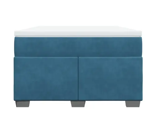 Kontinentaalvoodi Madratsiga, Tumesinine, 120 X 190 cm Samet