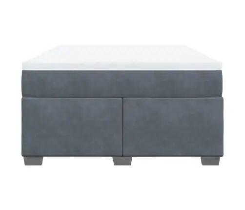 Kontinentaalvoodi Madratsiga, Tumehall, 140X200 cm Samet