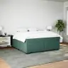 Atsperu Gulta Ar Matraci, Tumši Zaļš Samts, 180X200 Cm Vidaxl