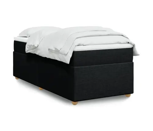 Kontinentaalvoodi Madratsiga, Must, 80X200 cm Kangas