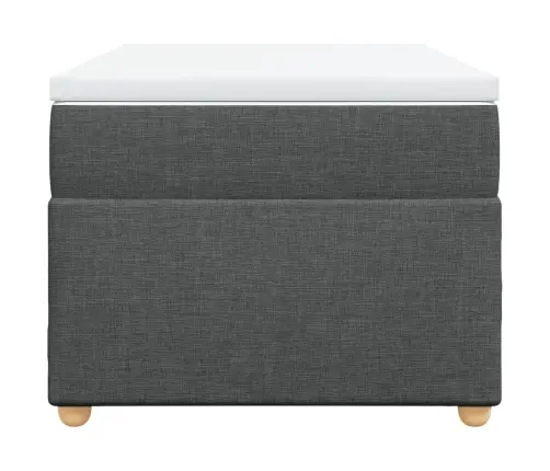 Atsperu Gulta Ar Matraci, Tumši Pelēka, 90X190 Cm, Audums Vidaxl