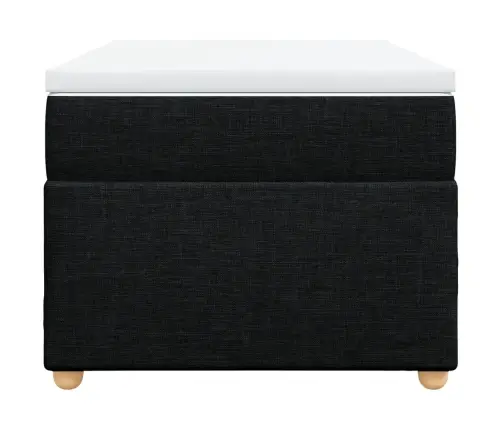 Atsperu Gulta Ar Matraci, Melna, 90X190 Cm, Audums Vidaxl