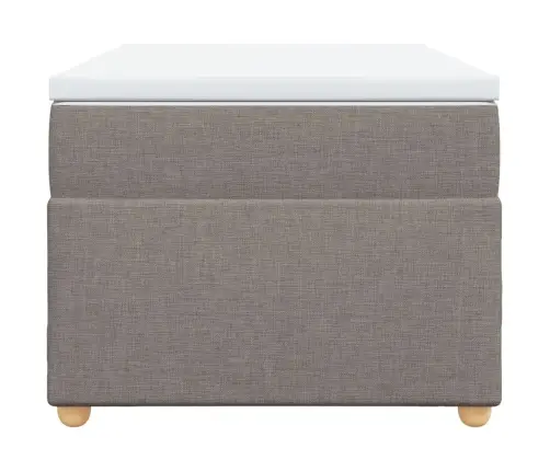 Atsperu Gulta Ar Matraci, Pelēkbrūns, 90X190 Cm, Audums Vidaxl