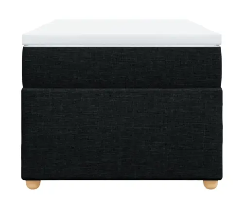 Lova Su Spyruoklėmis Ir Čiužiniu, Juoda, 100X200cm Audinys