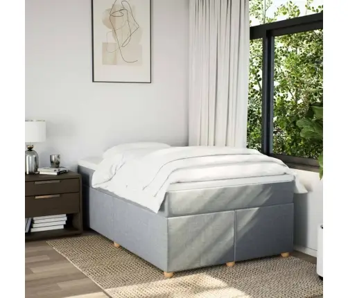 Kontinentaalvoodi Madratsiga, Helehall, 120 X 190 cm Kangas