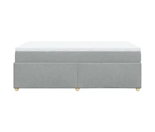 Kontinentaalvoodi Madratsiga, Helehall, 120 X 190 cm Kangas