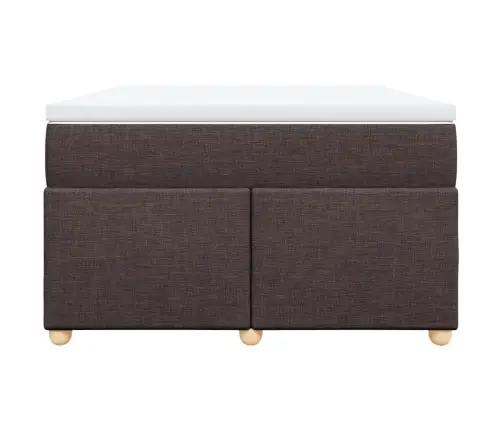 Lova Su Spyruoklėmis Ir Čiužiniu, Ruda, 120X200 cm Audinys