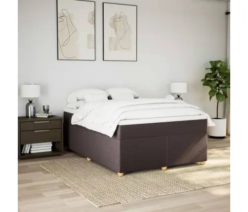 Kontinentaalvoodi Madratsiga, Tumepruun, 140X190 cm Kangas