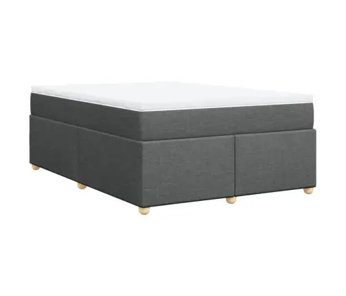 Kontinentaalvoodi Madratsiga, Tumehall, 160X200 cm Kangas