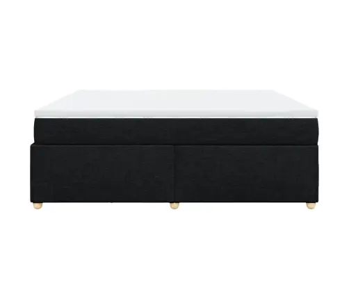 Kontinentaalvoodi Madratsiga, Must, 180X200 cm Kangas