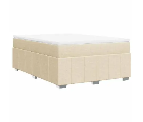 Kontinentaalvoodi Madratsiga, Kreemjas, 140X190 cm Kangas