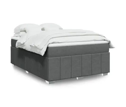 Kontinentaalvoodi Madratsiga, Tumehall, 140X200 cm Kangas