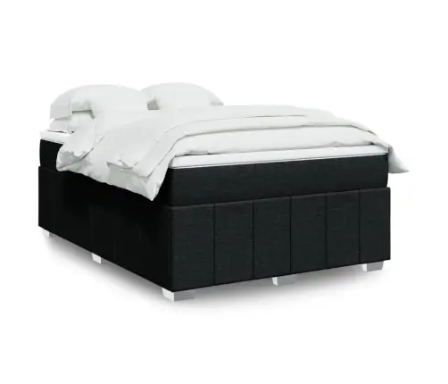 Kontinentaalvoodi Madratsiga, Must, 160X200 cm Kangas