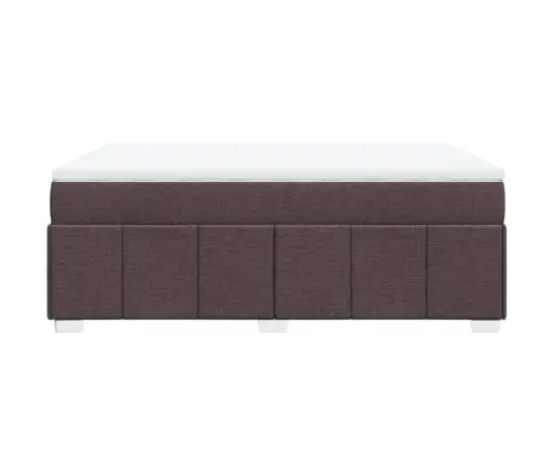 Lova Su Spyruoklėmis Ir Čiužiniu, Ruda, 160X200 cm Audinys