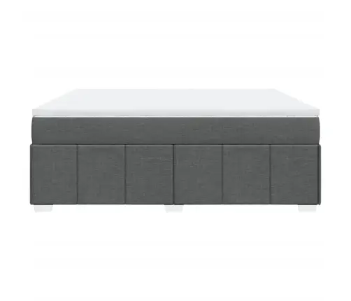 Lova Su Spyruoklėmis/Čiužiniu,Tamsiai Pilka, 180X200cm Audinys