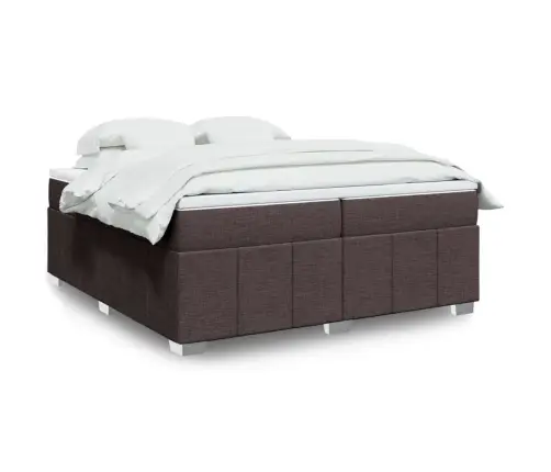 Kontinentaalvoodi Madratsiga, Tumepruun, 200X200 cm Kangas