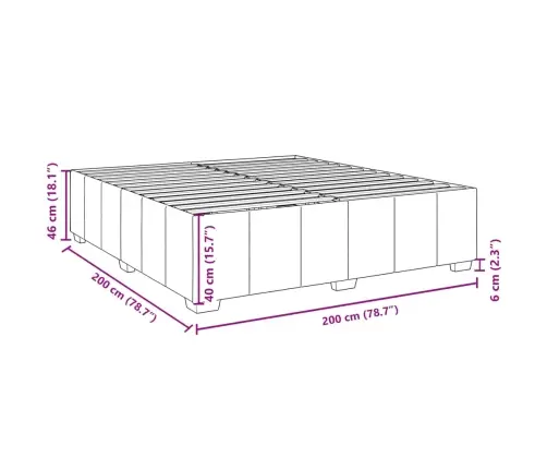 Kontinentaalvoodi Madratsiga, Kreemjas, 200X200 cm Kangas