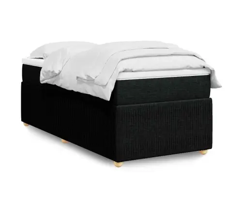 Kontinentaalvoodi Madratsiga, Must, 80X200 cm Kangas