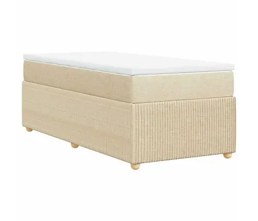 Kontinentaalvoodi Madratsiga, Kreemjas, 80X200 cm Kangas