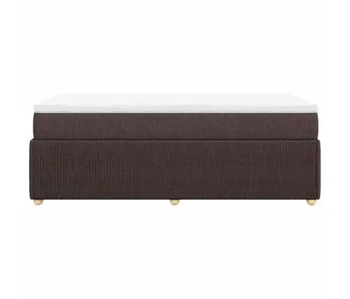 Kontinentaalvoodi Madratsiga, Tumepruun, 90X200 cm Kangas