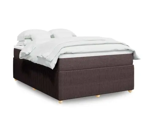 Kontinentaalvoodi Madratsiga, Tumepruun, 140X190 cm Kangas