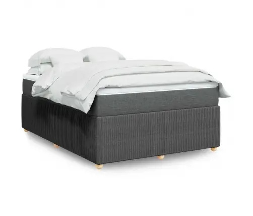 Kontinentaalvoodi Madratsiga, Tumehall, 140X200 cm Kangas