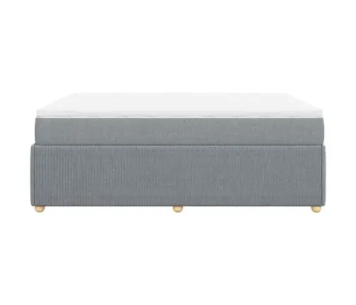 Kontinentaalvoodi Madratsiga, Helehall, 160X200 cm Kangas