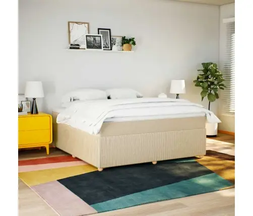 Kontinentaalvoodi Madratsiga, Kreemjas, 180X200 cm Kangas