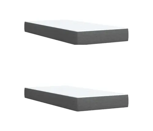 Kontinentaalvoodi Madratsiga, Tumehall, 200X200 cm Kangas