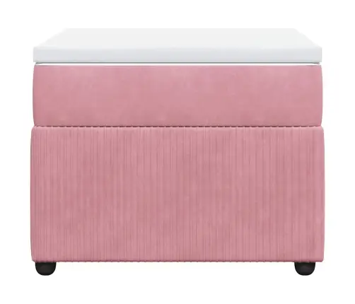 Kontinentaalvoodi Madratsiga, Roosa, 100X200 cm Samet