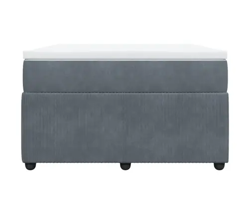 Kontinentaalvoodi Madratsiga, Tumehall, 120 X 190 cm Samet