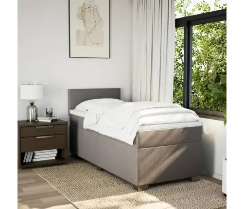 Kontinentaalvoodi Madratsiga, Pruunikashall, 90X190 cm Kangas