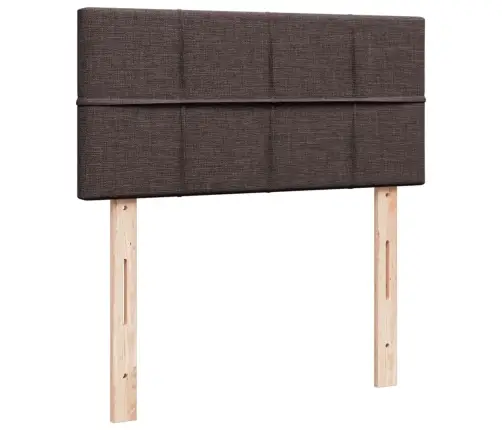 Lova Su Spyruoklėmis Ir Čiužiniu, Ruda, 90X200 cm Audinys