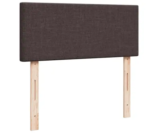 Lova Su Spyruoklėmis Ir Čiužiniu, Ruda, 120X200 cm Audinys