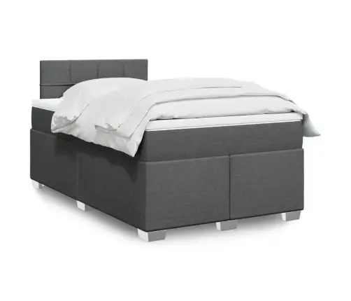 Kontinentaalvoodi Madratsiga, Tumehall, 120X200 cm Kangas