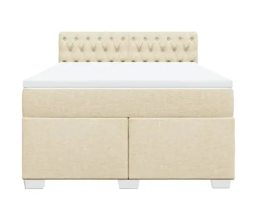 Kontinentaalvoodi Madratsiga, Kreemjas, 140X190 cm Kangas