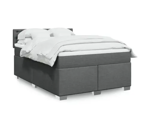 Kontinentaalvoodi Madratsiga, Tumehall, 140X200 cm Kangas